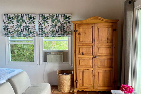 St. John Rental - cottage view from entry door