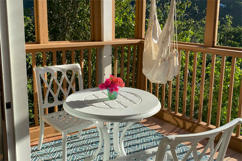 St. John Rental - cottage interior view