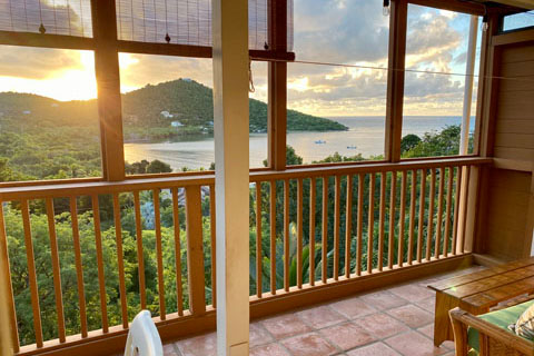 St. John Rental - cottage porch