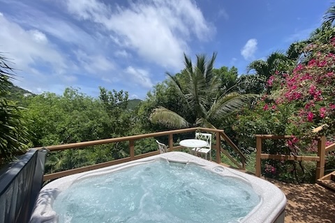 St. John Rental - view from the cottage porch