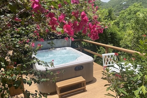 St. John Rental - view from the cottage porch