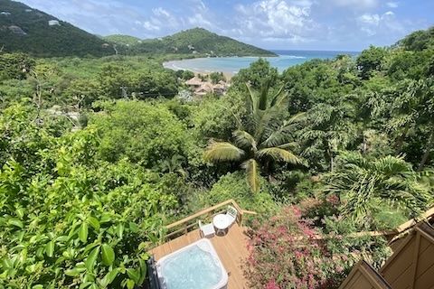 St. John Rental - view from the cottage porch